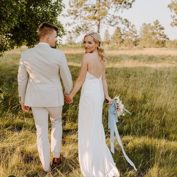 Fame and Partners Strappy Draped Gown Size 12 - Picture 5 of 11